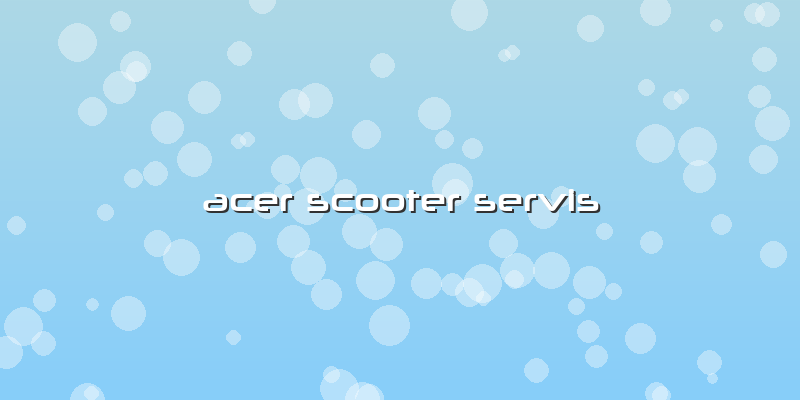 Acer Scooter Servis