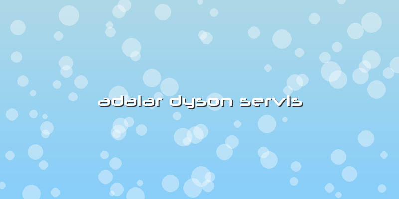 Adalar Dyson Servis