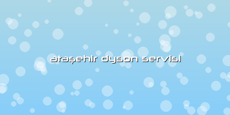 Ataşehir Dyson Servisi