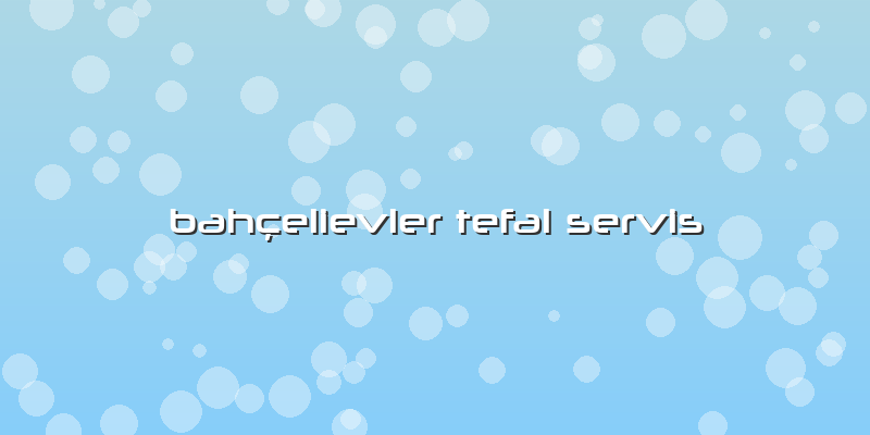 Bahçelievler Tefal Servis