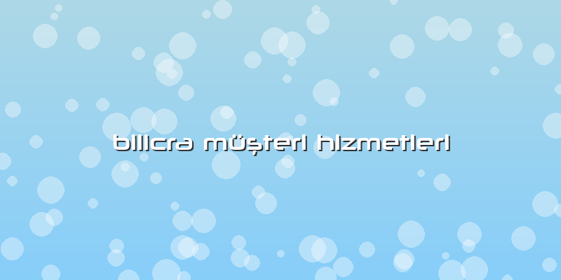 Bilicra Müşteri Hizmetleri