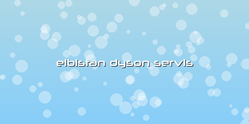 Elbistan Dyson Servis