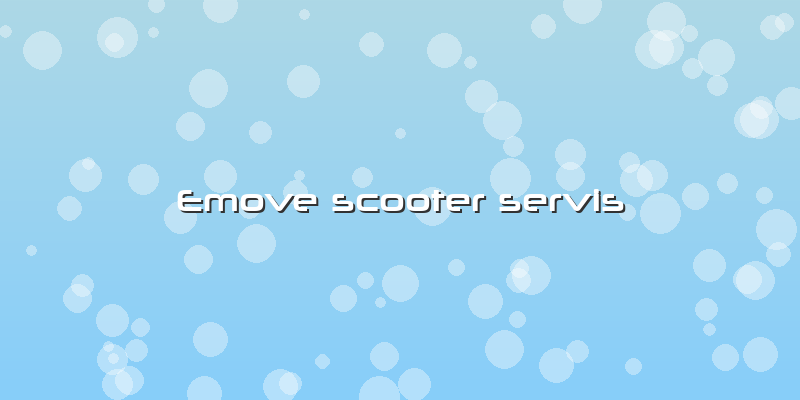 Emove Scooter Servis