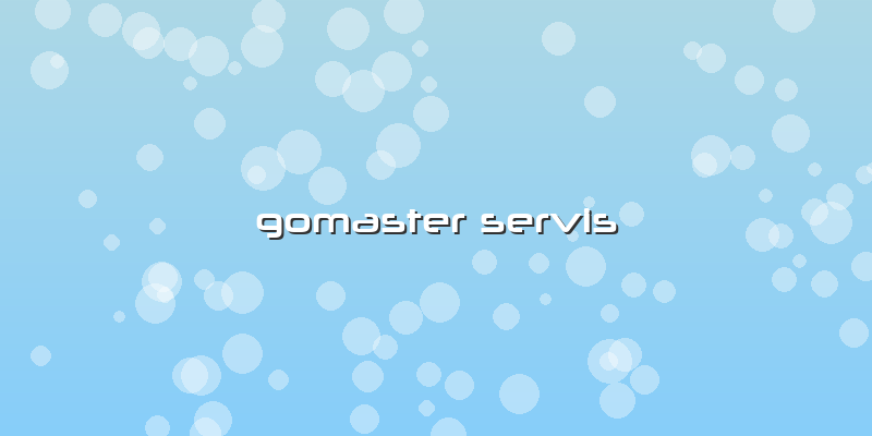 GoMaster Servis