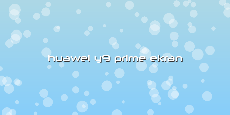 Huawei Y9 Prime Ekran