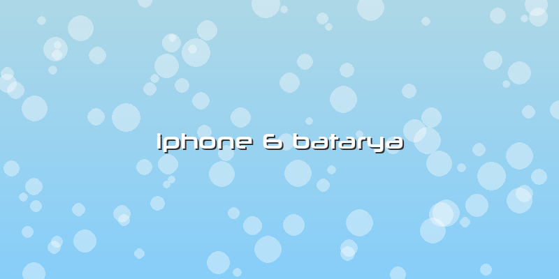 Iphone 6 Batarya