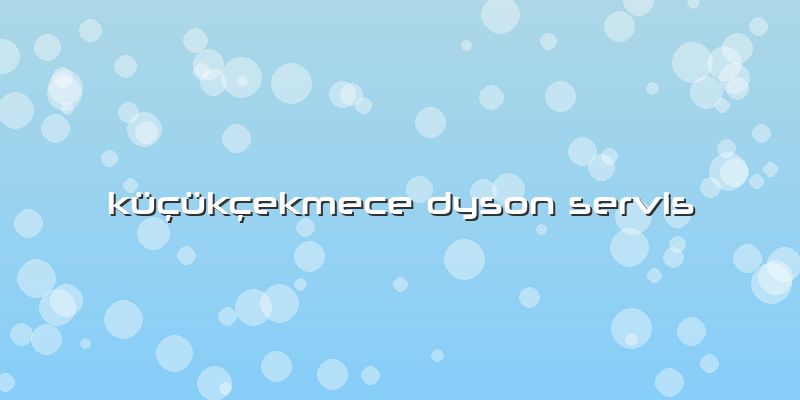 Küçükçekmece Dyson Servis
