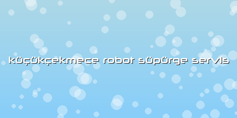 Küçükçekmece Robot Süpürge Servis