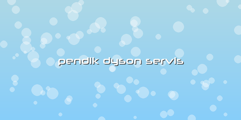 Pendik Dyson Servis
