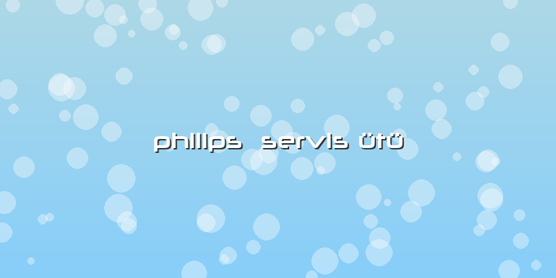 Philips Servis ütü