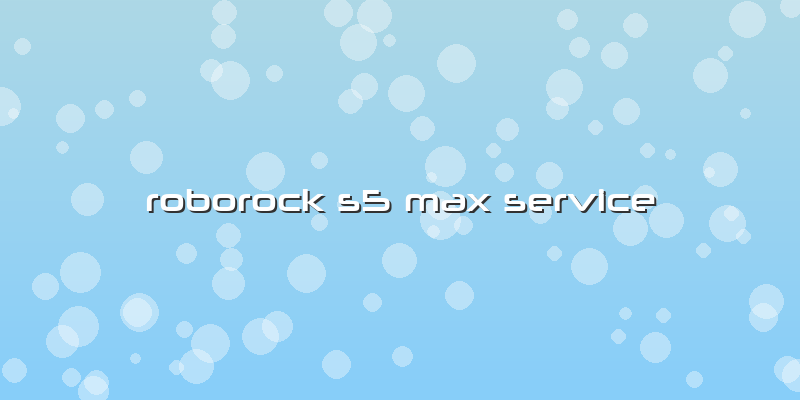 Roborock S5 Max Service