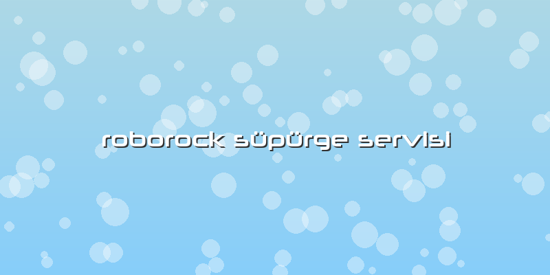 Roborock Süpürge Servisi