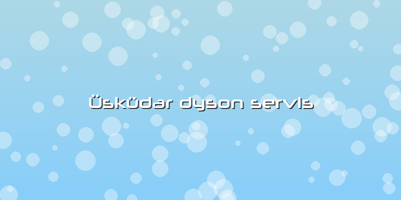 Üsküdar Dyson Servis