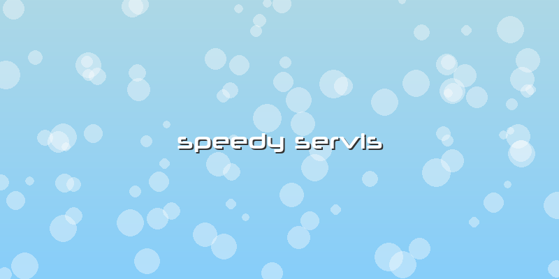 Speedy Servis