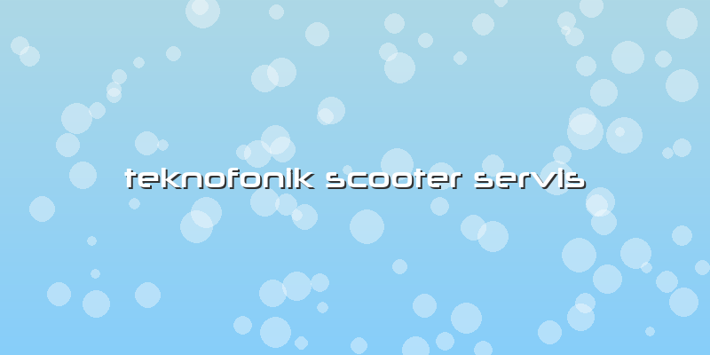 Teknofonik Scooter Servis