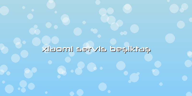 Xiaomi Servis Beşiktaş