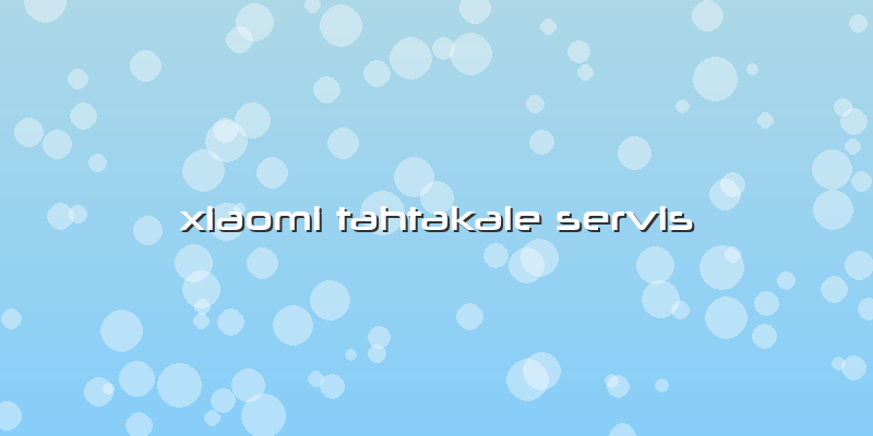 Xiaomi Tahtakale Servis